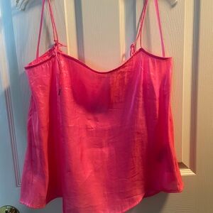 Hot pink guess tank top